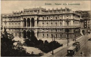 Trieste, Trieszt; Palazzo della Luogotenenza / palace, tram