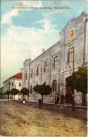 1918 Muraszombat, Murska Sobota; Járásbíróság, Templom utca. Balkányi Ernő kiadása / court, street