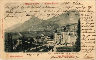 1901 Újtátrafüred, Neu-Schmecks, Novy Smokovec (Magas-Tátra, Vysoké Tatry); Divald Adolf 128.