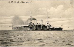 SMS Babenberg az Osztrák-Magyar Haditengerészet Habsburg-osztályú pre-dreadnought csatahajója / K.u.K. Kriegsmarine Linienschiff / Austro-Hungarian Navy SMS Babenberg pre-dreadnought battleship. M. Fischer, Pola