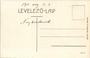 Nagybecskerek, Zrenjanin, Veliki Beckerek; Fő tér, utca, Kelemen M. és Tolveth Károly üzlete. Almásy...