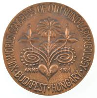 Kampfl József (1938- ) 1981. "Dr. Politzer Ádám orvosprofesszor" Br nagyméretű plakett. &q...