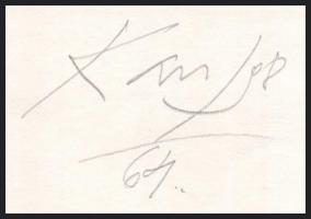 Kass János (1927-2010): Harmonia, 1998. Rézkarc, papír, jelzett. 19×9,5 cm