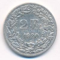 Svájc 1920. 2Fr Ag T:2-,3 Switzerland 1920. 2 Francs Ag C:VF,F Krause KM#21