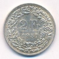 Svájc 1957. 2Fr Ag T:2 Switzerland 1957. 2 Francs Ag C:XF Krause KM#21