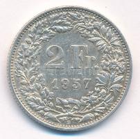 Svájc 1957. 2Fr Ag T:2,2- Switzerland 1957. 2 Francs Ag C:XF,VF Krause KM#21