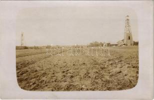 Egbell, Gbely (Szakolca, Skalica); fúrótorony, olajbánya / oil rig, oil well, drilling machine, plant colony. photo