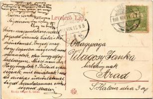 1906 Lőcse, Levoca; Városkerti híd. Singer E. kiadása / park bridge