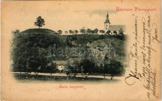 1900 Privigye, Prievidza; Mária templom / church (r)