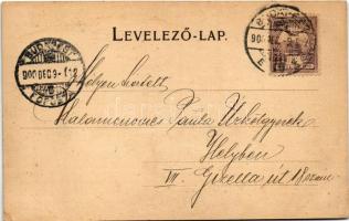 1900 Privigye, Prievidza; Mária templom / church (r)