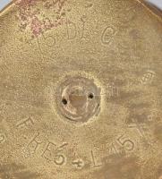 2db löveg váza, jelzett, kopott, m: 20 cm