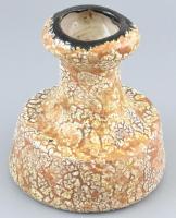 Retró kerámia váza, jelzett, hibátlan, m: 15,5 cm