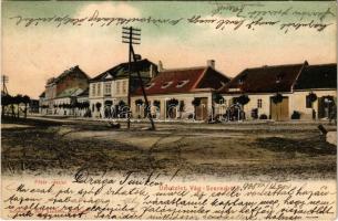 1905 Szered, Vág-Szered, Vágszered, Sered; Fő tér, üzlet. Schreiber Mór kiadása / main square, shop