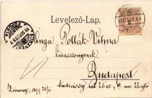 1899 (Vorläufer) Zimony, Semlin, Zemun; Fő utca, üzletek / Hauptstrasse / main street, shops