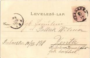 1898 (Vorläufer) Palicsfürdő, Palic (Szabadka); fürdő. Víg Zsigmond Sándor kiadása / spa. Art Nouvea...