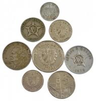 Kuba 1961-2002. 1c-1P (8xklf) T:2,2- Cuba 1961-2002. 1 Centavo - 1 Peso (8xdiff) C:XF,VF