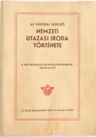 Klaudy József: Az európai legelső nemzeti utazás iroda története. A MÁV hivatalos menetjegyirodájának negyven éve. Bp.,(1943),IBUSZ, 126 p.+ 16 (fekete-fehér fotók) t. + 5 (kihajtható mellékletek) t. Kiadói papírkötés, kissé kopott, kissé foltos borítóval, a hátsó borítón és az utolsó kihajtható táblán sérülésnyomokkal.