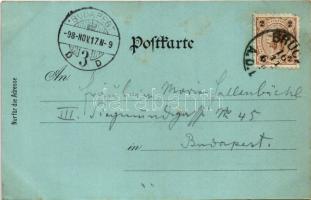 1898 (Vorläufer) Lajtabruck, Bruck and der Leitha; K.k. Militär Conserven Fabrik, Rathaus am Kaiser ...