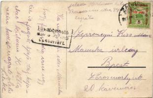 1915 Zagreb, Agram, Zágráb; Topnicka vojarna / Military Artillery barracks / Katonai tüzérségi lakta...