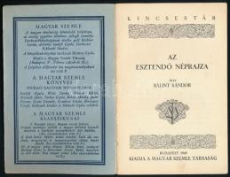 Bálint Sándor: Az esztendő néprajza. Kincsestár - A Magyar Szemle Társaság Kis Könyvtára 6. sz. Bp.,...