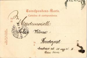 1900 Pola, Pula; Sternwarte Strasse / Via della Specola / street, staircase. Photogr. Atelier Flora