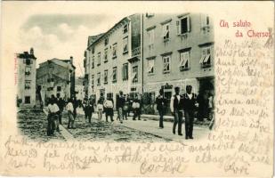 1899 (Vorläufer) Cres, Cherso; street. T. Stokel (r)