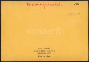 Pribék Antal Székesfehérvár kb. 1875, Vörösmarty tér, Ybl-házak, Say-ház. Klökner Péter kiadása 17x1...