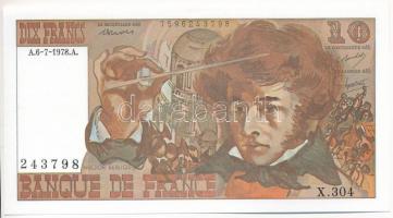 Franciaország 1978. 10Fr Berlioz, X.304 243798 T:I- France 1978. 10 Francs Berlioz, X.304 243798 C:AU Krause P#150c
