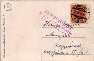 1918 Campulung Muscel, Hosszúmező, Kimpolung, Cimpolung (Arges); Negru Voda utca, cipész üzlet. Vasú...