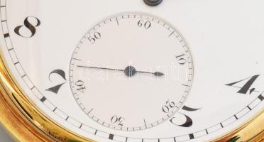 Patek Philippe 18K arany zsebóra. Jelzett szerkezet, hozzá eredeti papírral. Jelzett dupla 18K arany...