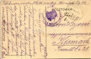 1916 Sniatyn, Snyatyn, Snjatin; Glówna ulica spalona podczas inwazyi ros. / hauptstrasse während der...