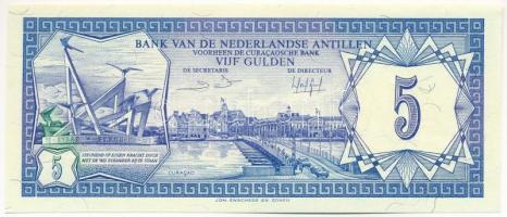 Holland Antillák 1984. 5G 0030760227 T:I,I- Netherlands Antilles 1984. 5 Gulden 0030760227 C:UNC,AU Krause P#15