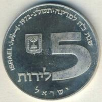 Izrael 1972. 5L Ag "Hanukkah" T:exPP