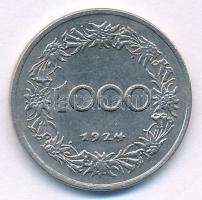 Ausztria 1924. 1000K Cu-Ni T:1-,2 Austria 1924. 1000 Kronen Cu-Ni C:AU,XF Krause KM#2834