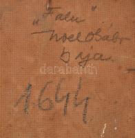 Noel Ödön Gábor (1920-2003): Falu. Olaj, farost. Jelezve balra lent (keret által kissé takarva). Hát...