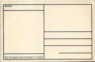 Frohe Östern im Felde. Armee II. / Első világháborús osztrák-magyar szecessziós katonai húsvéti üdvö...