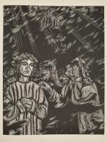 Dante Alighieri: La Divina Commedia. Kolozsvár, 1976, Dacia. Gy. Szabó Béla 20 db fametszetével illu...