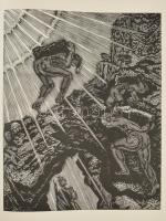 Dante Alighieri: La Divina Commedia. Kolozsvár, 1976, Dacia. Gy. Szabó Béla 20 db fametszetével illu...