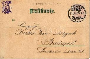 1899 (Vorläufer) Künstler-Postkarte der Meggendorfer Blätter Nr. 6. Verlag von J.F. Schreiber Art No...