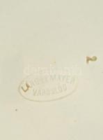 Láng és Mayer Városlőd. Kerámia fali tányér készlet. 6+1 darabos. Jelzett, kézzel festett, d: 31cm, ...