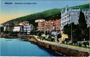 Abbazia, Opatija; Südstrand mit Palace Hotel / hotel