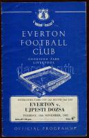 1965 Ujpesti Dózsa- Everton meccs programfüzet / Football-match officiel programme