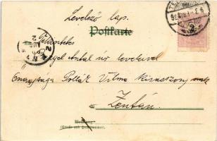 1899 (Vorläufer) Gruss von der Teufelsinsel, Dreyfusshütte. G.W. Löwe, Vogel / Alfred Dreyfus zsidó ...