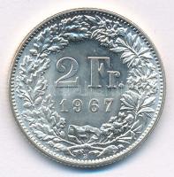 Svájc 1967. 2Fr Ag T:1- Switzerland 1967. 2 Francs Ag C:AU Krause KM#21
