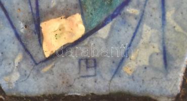 Olvashatatlan jelzéssel: Madonna gyermekével. Tűzzománc, fára applikálva. Tűzzománc mérete: 16,5x9,3...