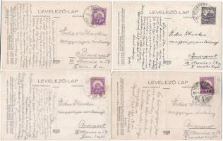 Budapest V. Egyetem utca 5. Erzsébet Királyné Szálló étterem és söröző pince, Sándor Béla falfestmén...