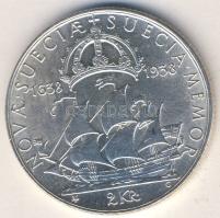 Svédország 1938. 2K Ag "Calmare Nyckel hajó-300. évforduló Delaware" T:2+