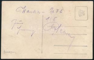 cca 1915 Az osztrák Wacker Wien focicsapat fotója, hátoldalt Wacker - UTE 1:5 felirattal, aláírással...