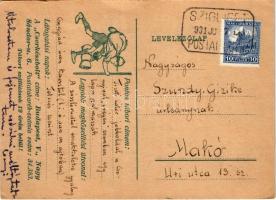 1931 Cserkész művészlap. Cserkészbolt kiadása / Hungarian boy scout art postcard s: Márton L. (EK)