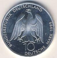 NSZK 1999F 10M Ag "Goethe" T:BU